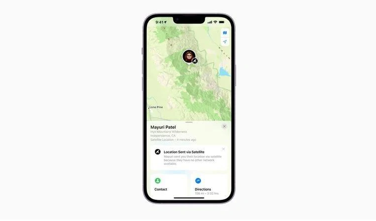 道里苹果14维修分享iPhone14系列中 FindMy功能通过卫星分享位置方法教程 